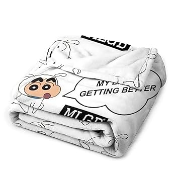 【希少‼️】クレヨンしんちゃん 毛布 Amazon｜クレヨンしんちゃん ブランケット Blanket フランネル